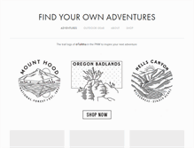 Tablet Screenshot of findyourownadventures.com